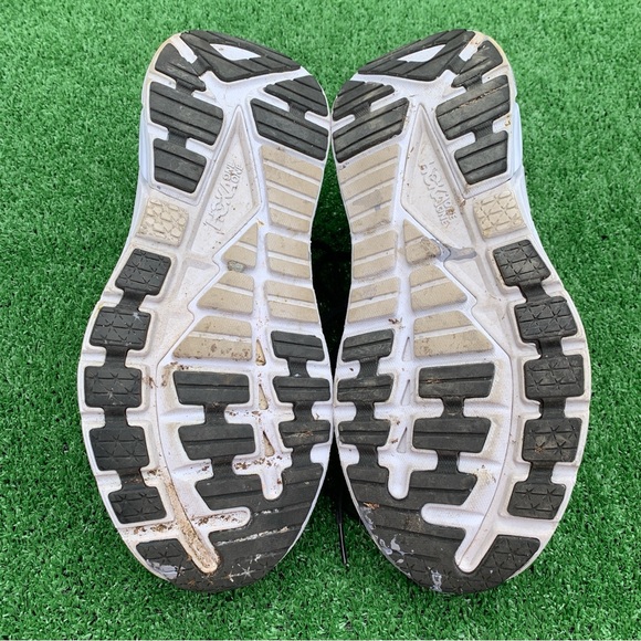 Hoka Gaviota 4 Mens 10 Shoes Road Race Distance Trainer Responsive Black White - Picture 6 of 11